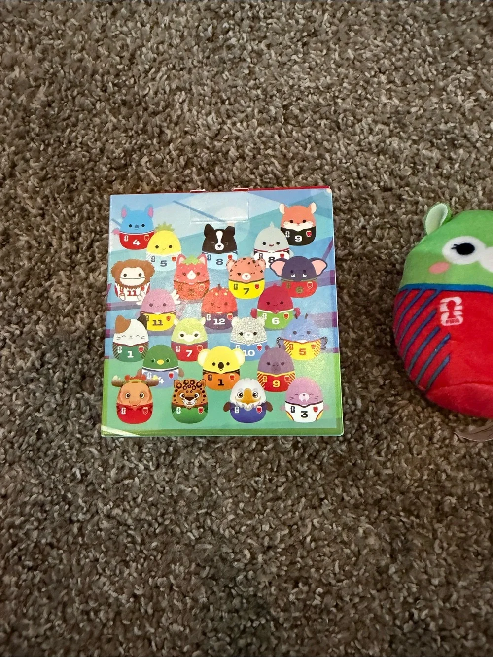 Squishmallows Green & Red Soccer Plush - Number 7 Jersey Jim